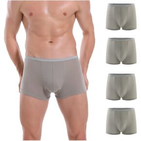 Mens Disposable Underwear for Fitness Hotel Spa Hospital Stays, 100% Cotton Briefs Grey 8Pack