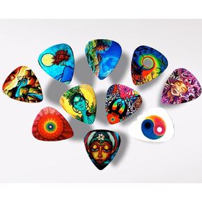 Premium Guitar Picks(Meditation Package)(10 medium picks in a packet)
