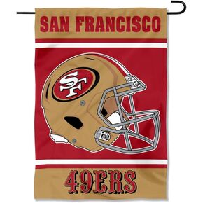 San Francisco 49ers Helmet Double Sided Garden Banner Flag