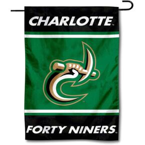 College Flags & Banners Co. Charlotte 49ers Garden Banner, color- green