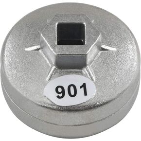 AHL 902 Cap 67mm Oil Filter Wrench 14 Flute 1/2" Square Drive Oil Filter Removel Tools Filter Socket Wrench Spanner Hand Tool for Lioncel, Hafei, Mazda, Family, Primal, Geely
