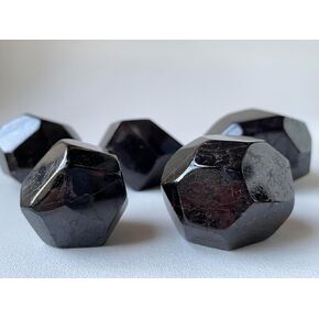 Large Garnet Polygon Polished, Almandine Garnet Faceted Free Shape, Root Chakra, Reiki, Crystal Grid (4-6 oz)