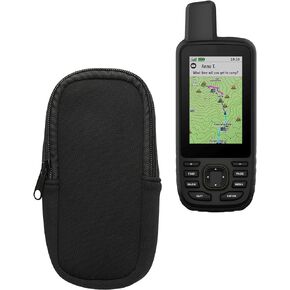 kwmobile Soft Case Compatible with Garmin GPSMAP 66sr / GPSMAP 67 / GPSMAP 66i - Protective Pouch for Handheld GPS - Neon Orange