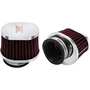 2PCS Motorcycle Air Filter Universal 38MM Replacement Engine Filter Dirt Bike High Performance Air Filters Fit Motocross Carburetor Cleaner for Pit Bike Scooter Moped YAMAHA HONDA SUZUKI KAWASAKI ATV
