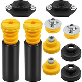 Jaronx Compatible with BMW Rear Upper and Lower Shock Mount Kit Shock Absorber Grommets Bump Stops Kit for 1' E81 E88 E82/ 3' E90 E92, 33506767010 33526768544 33506771737 33506771738 33536767334