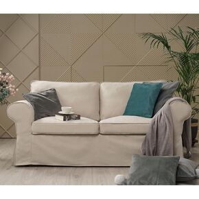 Ektorp Loveseat Cover Replacement for IKEA Ektorp Loveseat Sofa Cover, Ektorp 2 Seater Sofa Slipcover,Ektorp Sofa Couch Cover Only!(Dark Ocean)