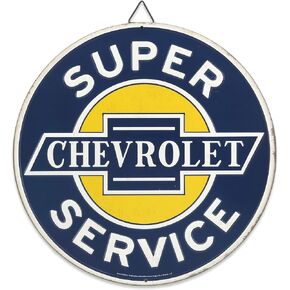 Open Road Brands Ford Bronco Round Metal Sign - Vintage Bronco Sign for Garage, Shop or Man Cave