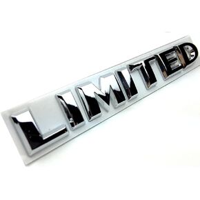 HUAPX® 3D Metal Limited Emblem Badges,1Pack OEM Chrome Aluminum Alloy Badges Decals Suit for Side Fender Rear Trunk Tailgate with Adhesive Tapes Auto Car Sticker Accessories(Black)