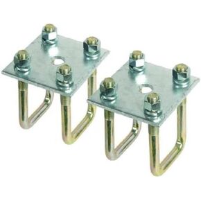 CE Smith Trailer 23103 Square Axle Tie Plate Kit, 2"