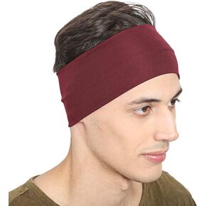 عصابة رأس رياضية للجنسين من بيسماد للجري وركوب الدراجات واليوجا وكرة السلة - عصابة رأس خفيفة الوزن ماصة للرطوبة قابلة للتمدد للرجال والنساء in Kuwait