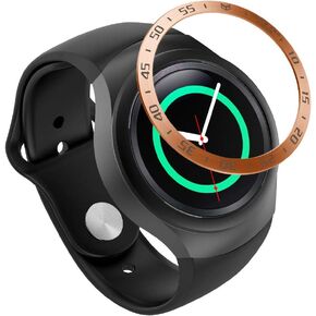 Bezel Ring Compatible for Samsung Galaxy Watch 42mm Bezel Loop Adhesive Cover Frame Anti Scratch Stainless Steel Metal Bezel Styling Dial Protective Case Cover for Samsung Gear Sport/Gear S2