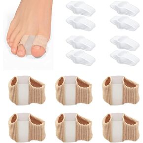 14 عبوة من فواصل أصابع القدم للنساء، فواصل أصابع القدم لأصابع القدم المتداخلة، وأصابع زن للنساء والرجال، وفواصل أصابع القدم للأورام، ومصحح أروح إبهام القدم (14 قطعة) in Kuwait