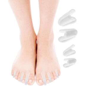 BLATOEN 18Pcs Gel Toe Separators for Bunions, Silicone Toe Spacers Bunion Corrector for Feet Women Men Pain Relief, Soft Flared Toe Spreader Straightener for Overlapping Toes(12Large+6Small Size)
