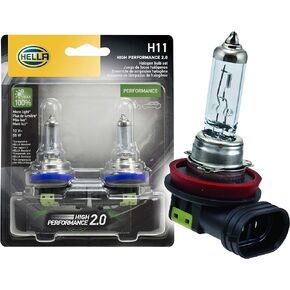 HELLA H11 2.0TB Twin Blister Kit High Performance Bulb, 12V, 55W, 2 Pack