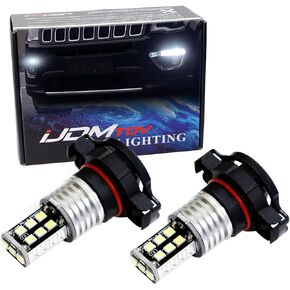 iJDMTOY (2 Xenon White 15-SMD High Power Replacement Bulbs Compatible With Jeep 2017-up Compass Daylight DRL