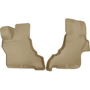 Husky Liners Classic Style Series |Fits 1997 - 2024 Ford E-350, 17-24 E - 450 SD, 1997 - 2014 Ford E-150/E-250, Front Floor Liners, Tan | 33253