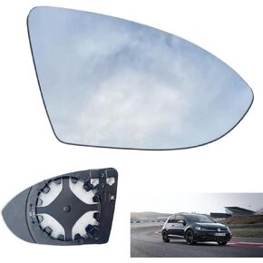 Heated Mirror Glass Replacement for Volkswagen VW Golf MK7, Golf Golf GTI, Golf R Golf SportWagen, Golf Alltrack, Jetta 2015-2021- Heated Mirrors Glass (Passenger side（RIGHT))