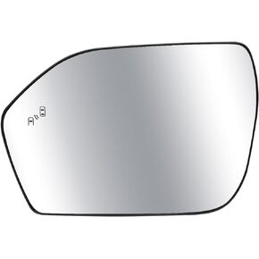Driver Side Mirror Glass Compatible with Ford Explorer 2020 2021 2022 2023, Left Side Rear View Glass with Heated Blind Spot Detect Back Plate without Auto Dimming Replace LB5Z17K707N LB5Z17K707Q