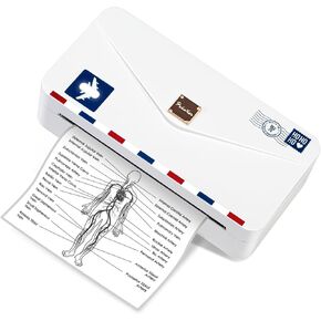 Memoqueen Portable Thermal Printer M04AS Inkless Sticker Printer 300dpi Bluetooth Label Printer, Support 15/53/80/110mm Printing Width, Suitable for Photos, Memo, Notes, to-Do-List, Gifts, Green in Kuwait