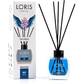 Loris Reed Diffuser, Home Fragrance, Odor Eliminator, Reed Diffusers for Home, Scent Diffuser, Room Decor, Smell Good for Home, Long Lasting, 120ml/4,05fl oz (Angel)
