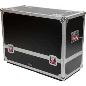 Gator Cases G-TOUR Series ATA Style Road Case for (2) QSC K8 Speaker Cabinets with Cable Storage and Heavy Duty 4" Casters (G-TOUR SPKR-2K8)