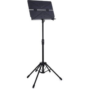 BULLHEAD +: Ultimate All In One Professional Grade Performance/Studio Music & Guitar Stand - Featuring a Sturdy 5-Leg Design for Unmatched Stability On Stage/In Studio - Multipurpose Portable and Folding Universal Stand - Holds Sheet Music, Laptop, Tablet