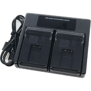 USB Dual Battery Charger for Leica BM8 M8 M8 M8.2 M9 ME M-E 14464 BLI-312 Digital Camera