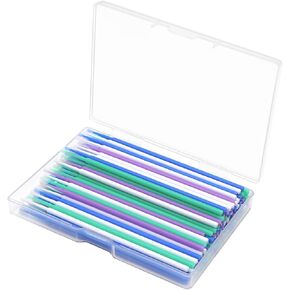 Touch Up Paint Brushes, 200 Pack Disposable Micro Applicators for Automotive Paint Chip Repair (1MM, 1.3MM, 1.8MM, 2.5MM)