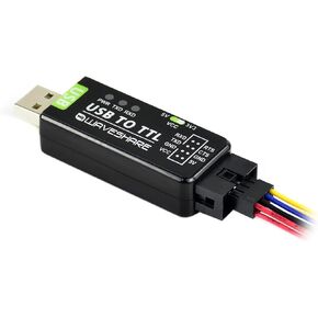 Industrial USB to TTL Converter Adapter, Onboard Original FT232RL Chip, Device Port UART 300bps ~ 3Mbps Data Rate, Compatible with Win7/8/8.1/10/11,Linux, Android, Wince,etc.