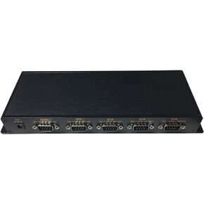 Industrial Opto-Isolated RS232/RS485/RS422(4-Wire) 4-Port Hub/Splitter, 2500V Optical Isolation, 600W Surge Protection, 15kV ESD Static Protection
