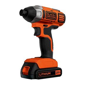 BLACK+DECKER 20V MAX* POWERCONNECT 1/4 in. Cordless Impact Driver Kit (BDCI20C)