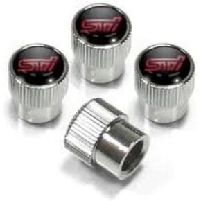 Subaru STi Logo Tire Valve Stem Caps Set of 4 WRX for Sti Impreza Forester Legacy BRZ Outback Crosstrek Impreza Solterra - SOA342L136 - Genuine OEM