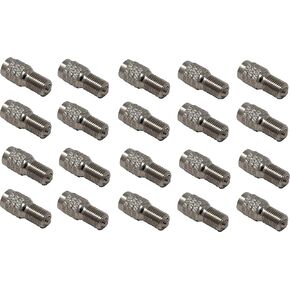 (Pack of TWENTY) Muzzys Double Seal Flow Through Valve Stem Tire Caps, Inflate Thru for High Pressure Truck Car RV Semi Bus Tires -INFLATE TIRES AND CHECK PRESSURE WITHOUT REMOVING THE CAPS!- V2B DS-1