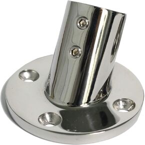 NRC&XRC Heavy Dudy 316SS Marine Boat Hand Rail Fittings 30 Degree Round Base for 7/8''Tube