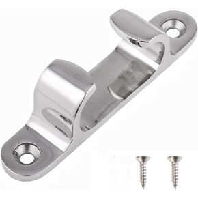 1Piece 4/5/6inch Stainless Steel 316 Straight Fairlead Bow Chock Hardware Fair Leads Line Boat Rope Guide Line Cleat for Marine Yacht W/Fasterners