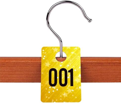 WHATSIGN Number Tags for Live Sale 1.7" x 2.5" Live Numbers Normal and Mirror Image Reusable Hanger Tags for Live Coat Room 100 Consecutive Numbers 001-100 in Saudi Arabia