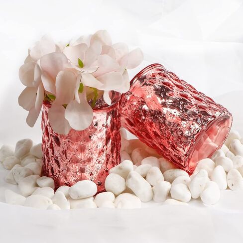 12 قطعة من حوامل الشموع الذهبية، حاملات الشموع الذهبية لقطعة الطاولة المركزية، حامل شموع من زجاج الزئبق لحفلات الزفاف، ديكور المنزل in Kuwait