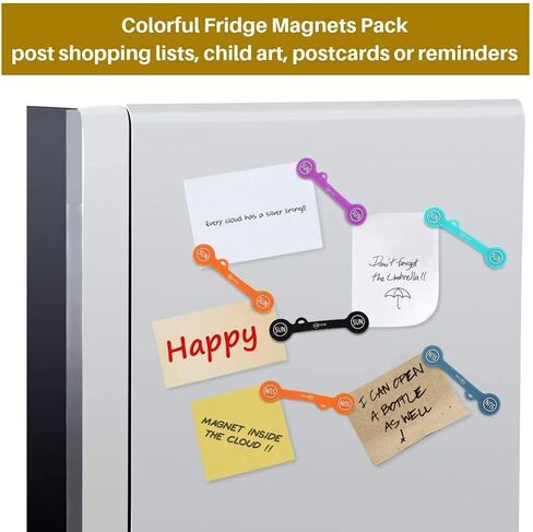 SUNFICON 12 حزمة من مقاطع الكابلات المغناطيسية ومنظمي الكابلات وأسلاك اللفاف ومقاطع الإشارة المرجعية ولوحة السبورة ومغناطيس الثلاجة ومدير كابل USB وأشرطة ربطات العنق in Kuwait