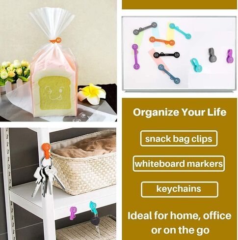 SUNFICON 12 حزمة من مقاطع الكابلات المغناطيسية ومنظمي الكابلات وأسلاك اللفاف ومقاطع الإشارة المرجعية ولوحة السبورة ومغناطيس الثلاجة ومدير كابل USB وأشرطة ربطات العنق in Kuwait