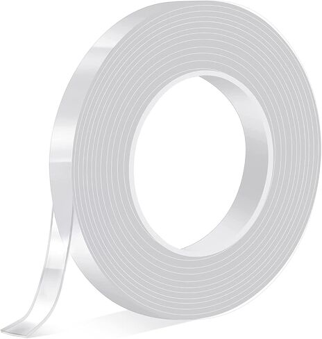 Nano Double Sided Tape (10' x 0.5'' x 0.08''), Multipurpose Removable Adhesive Tape for Home & Office, Use for Paste Posters, Photo Frames, Wall Stickers, Hooks and Gadgets in Saudi Arabia