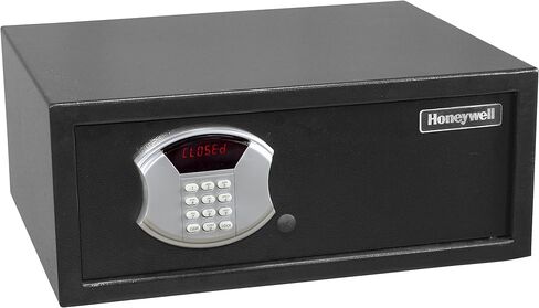 Honeywell Safes & Door Locks - Hotel Room Style Safe Box with Digital Lock - Fits 17" Laptop - LED Display Panel - Low Profile Steel Security Personal Safe for Money - 1.14 Cubic Feet - Black in Saudi Arabia