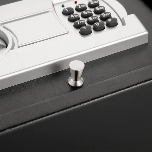 Paragon Safes SAFES 7730 خزنة أمان رقمية بمفتاحين - صندوق قفل فولاذي صلب للدرج أو الخزانة أو السيارة (رمادي داكن)، 83-DT5914 in Saudi Arabia