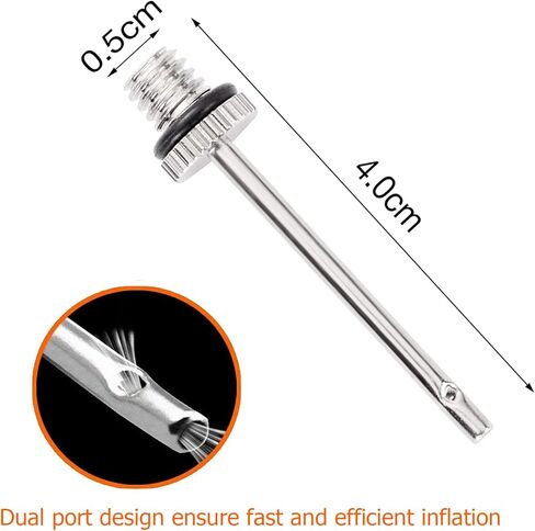 إبرة نفخ مضخة الكرة (عبوة من 10)، إبرة مضخة نفخ كروية من الفولاذ المقاوم للصدأ، محول إبرة كرة القدم، كرة الرجبي، الكرة الطائرة، محول صمام كرة الشبكة، إبرة مضخة النفخ in Kuwait