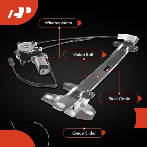 A-Premium Power Window Regulator with Motor Compatible with Honda Accord 1994-1997 Acura CL 1997 (Coupe 2 Door Only) Front Left Driver Side in Kuwait