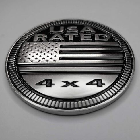 Duck Rated 4x4 Metal Automotive Badge Specifically Designed for The Jeep Wrangler or Cherokee ~ Stick it Anywhere! (DR-Badge) in Saudi Arabia