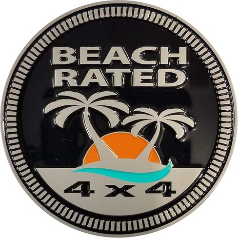 Duck Rated 4x4 Metal Automotive Badge Specifically Designed for The Jeep Wrangler or Cherokee ~ Stick it Anywhere! (DR-Badge) in Saudi Arabia