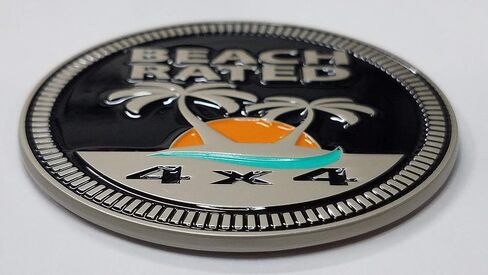 Duck Rated 4x4 Metal Automotive Badge Specifically Designed for The Jeep Wrangler or Cherokee ~ Stick it Anywhere! (DR-Badge) in Saudi Arabia