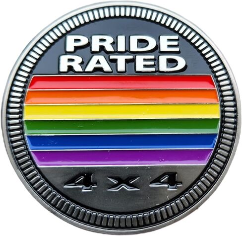 Duck Rated 4x4 Metal Automotive Badge Specifically Designed for The Jeep Wrangler or Cherokee ~ Stick it Anywhere! (DR-Badge) in Saudi Arabia