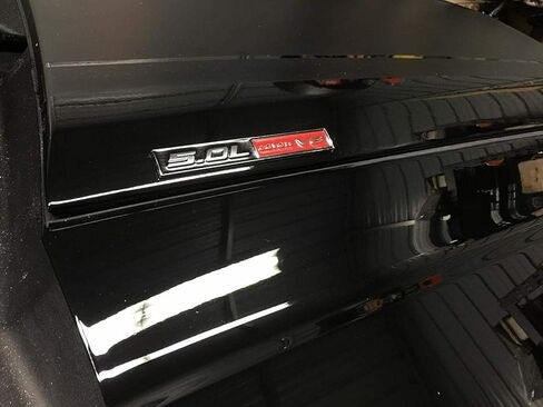 مجموعة زوج 5.0L Coyote V8 شعارات ثلاثية الأبعاد شارة لاصقة V8 محرك تقليم حاجز خطاف صندوق السيارة ملصقات بديلة لـ 150 (كروم أحمر أسود) in Kuwait
