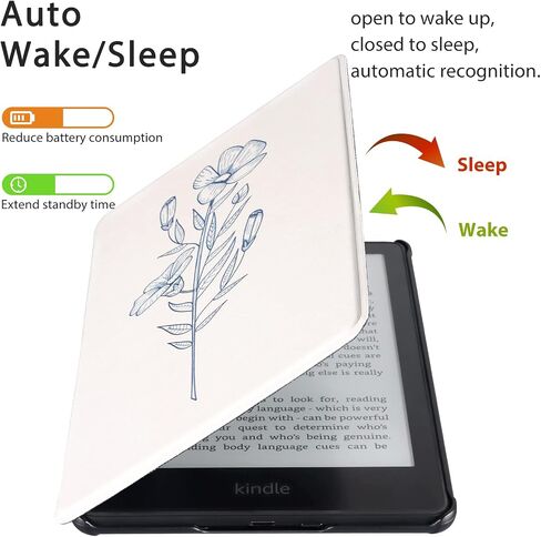 حافظة CoBak لجهاز Kindle Paperwhite - غطاء جلد PU جديد تمامًا مع ميزة التنبيه التلقائي للنوم لجهاز Kindle Paperwhite Signature Edition وKindle Paperwhite الجيل الحادي عشر 2021 in Saudi Arabia